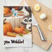 ぐらつかせるまでゴブルする キッチンタオル (四つ折り)