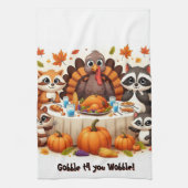 ぐらつかせるまでゴブルする キッチンタオル (縦)