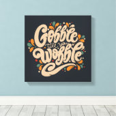 ぐらつかせるまでゴブルする キャンバスプリント (インサイチュ (ウッドフロア))