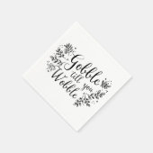 ぐらつかせるまでゴブルする スタンダードカクテルナプキン (角)