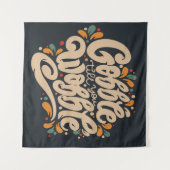 ぐらつかせるまでゴブルする タペストリー (正面(横))