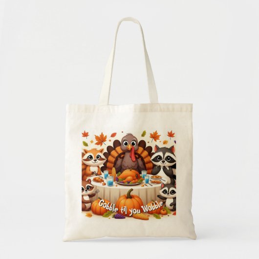 ぐらつかせるまでゴブルする トートバッグ (正面)