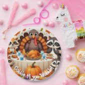 ぐらつかせるまでゴブルする ペーパープレート (パーティー)