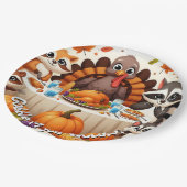 ぐらつかせるまでゴブルする ペーパープレート (アングル)