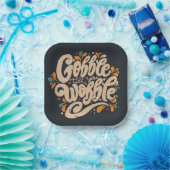 ぐらつかせるまでゴブルする ペーパープレート (パーティー)