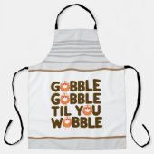 ぐらつかれるまでガブガブする エプロン (正面)