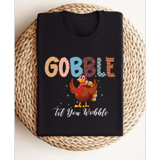 ぐらつかれるまでガブガブする |感謝祭トルコ Tシャツ