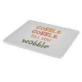 ぐらつかれるまでゴブルする |感謝祭 カッティングボード (角)