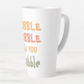 ぐらつかれるまでゴブルする |感謝祭 カフェラテマグ (右アングル)