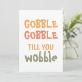ぐらつかれるまでゴブルする |感謝祭 シーズンカード (スタンド正面)