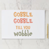 ぐらつかれるまでゴブルする |感謝祭 ペーパーパッド (インサイチュ)