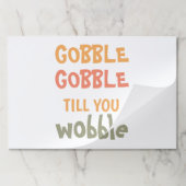 ぐらつかれるまでゴブルする |感謝祭 ペーパーパッド (折り畳み)