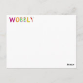 ぐらつきカード ポストカード (裏面)