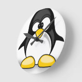 ぐらつきピート ラウンド壁時計 (傾斜)