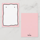 ぐらつきフレームテンプレート – イヤリング表示カード コーリングカード (正面/裏面)