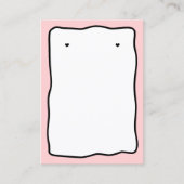 ぐらつきフレームテンプレート – イヤリング表示カード コーリングカード (正面)