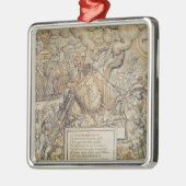 ぐらつく人種や文化などのるつぼ メタルオーナメント (左)