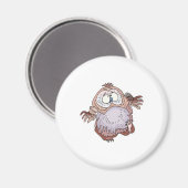 ぐらつく間抜けフクロウ マグネット (正面/裏面)