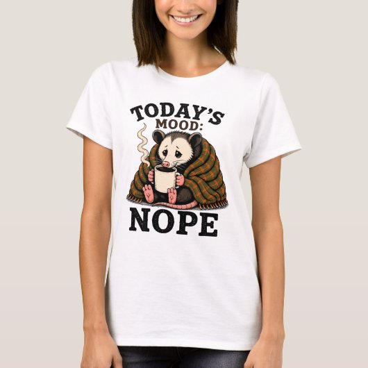 ぐるぐるおもしろポッサムコーヒーデザイン Tシャツ (正面)