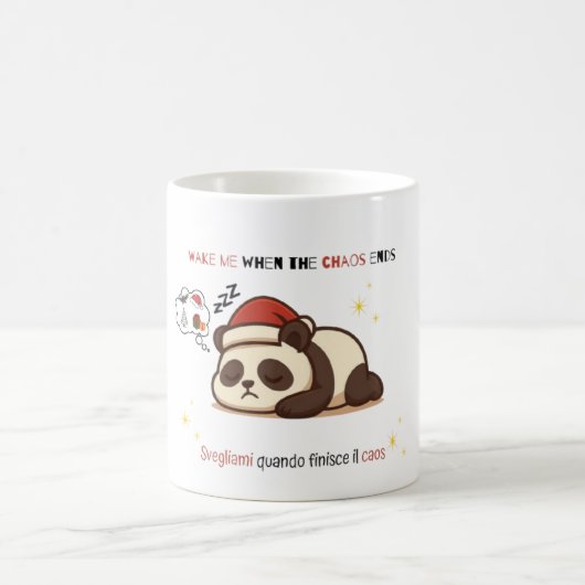 ぐるぐるパンダのクリスマスマグ コーヒーマグカップ (中央)