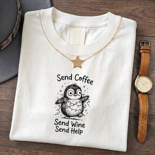 ぐるぐるペンギンの面白い引用Tシャツ Tシャツ