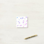 ぐるぐる目イラスト 簡単でお馬鹿さんみたいで楽しい ポストイット (デスク上)