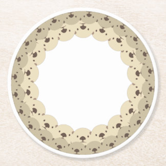 ぐるっとあにまる「カワイイラッコ親子」 ラウンドペーパーコースター