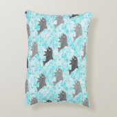 けいき水彩イルカカスタマイズ波 アクセントクッション (裏面(縦))