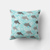 けいき水彩ドルフィン波エンジニアリバーシブル クッション (裏面)