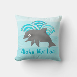 けいき水彩ドルフィン波エンジニアリバーシブル クッション