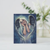 けが人の天使の郵便はがき ポストカード (スタンド正面)