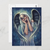 けが人の天使の郵便はがき ポストカード (正面/裏面)