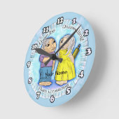 けんかリングまたはロネソームカスタム ラウンド壁時計 (傾斜)