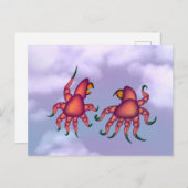 けんか ポストカード (正面/裏面)