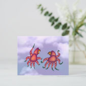 けんか ポストカード (スタンド正面)