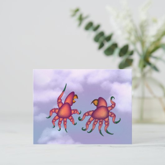 けんか ポストカード (スタンド正面)