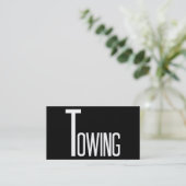 けん引白黒 名刺 (スタンド正面)