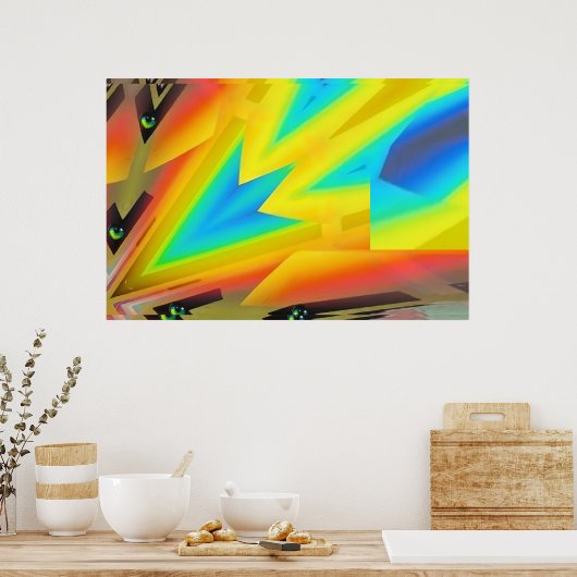 けん引蒸気飛行機 ポスター (キッチン)