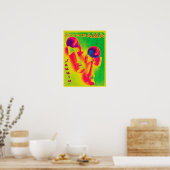 けん玉ジャンミンのポスサイケデリックター ポスター (キッチン)