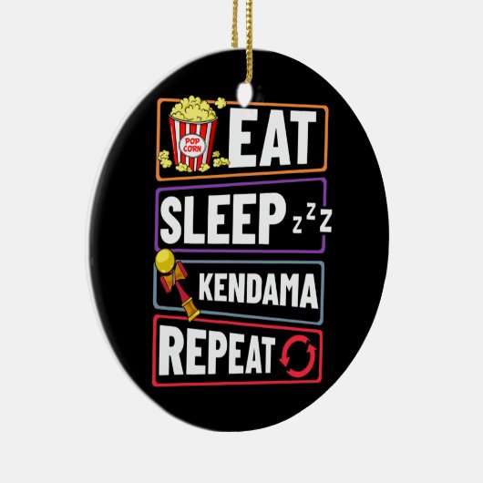 けん玉トリック日本のトイボールゲーム初心者 セラミックオーナメント (右)