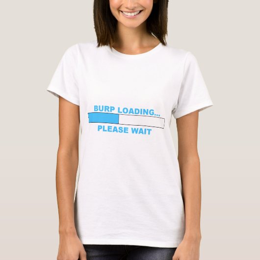 げっぷのローディングの…ユーモアのあるなワイシャツ Tシャツ (正面)