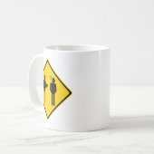 げっぷの交通標識 コーヒーマグカップ (正面左)