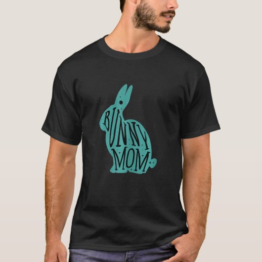 げっ歯類のママうさぎ Tシャツ (正面)