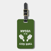 こいつはビーガン ラゲッジタグ (正面縦)