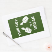 こいつはビーガン 長方形シール (封筒)