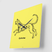 こいぬ座1482年 スクエア壁時計 (傾斜)