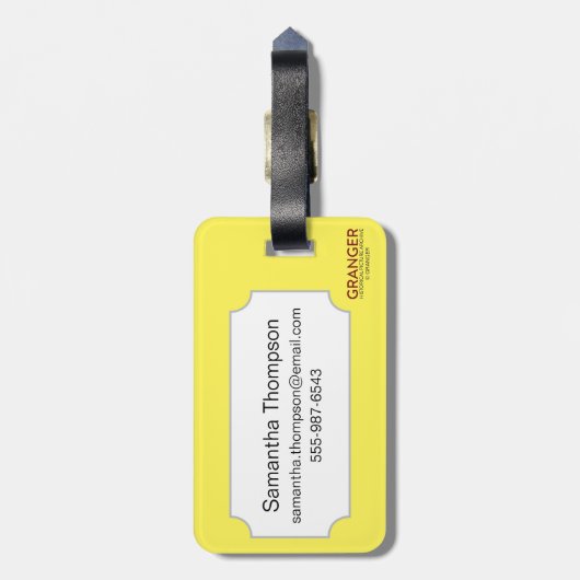 こいぬ座1482年 ラゲッジタグ (裏面縦)