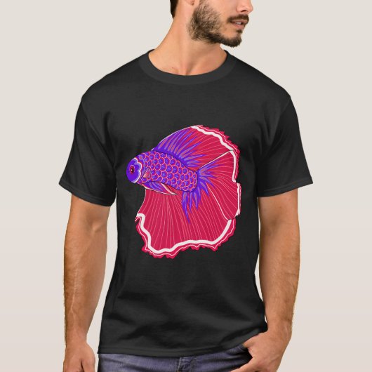 こいのぼりスタイルのベタ Tシャツ (正面)