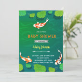 こいの魚の誕生日招待状 招待状 (スタンド正面)