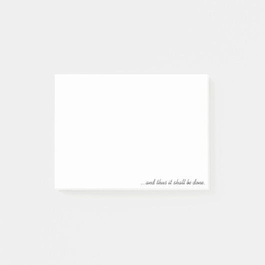 …こうしてそれはされ、 ポストイット (正面)